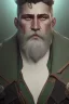 Placeholder: photorealistic white male bearded handsome, hyperdetailed painting, luminism, Bar lighting, complex, dark green miltary armor, 4k resolution concept art, Artgerm, WLOP, Alphonse Mucha, 3d render, octane render, intricately detailed, cinematic, awesome full color, hand drawn, dark, gritty, cinematic