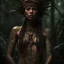 Placeholder: Behold the powerful alluring and pretty amazonic shaman woman, her body adorned with mystical tattoos, in the middle of amazonic jungle. intricate details, HDR, beautifully shot, hyperrealistic, sharp focus, 64 megapixels, perfect composition, high contrast, cinematic, atmospheric, moody