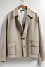 Placeholder: beige jacket with light grey background