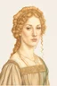 Placeholder: portrait of a renaissance renaissance woman botticelli style on a white background