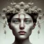 Placeholder: broken, cracked-open woman's face, fine detail, highly intricate, wearing bridal veil, modern surrealism painting, identity crisis, wearing bridal veil, high-quality, volumetric lighting, 8k, ultrahd, George Grie, Marco Escobedo, Igor Morski