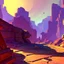 Placeholder: FROM THE PLAYER,stylized,canyon,dungeons map,post apocalyptic,AI,futuristic,roboquest,4k,details stylized,boss enermy,rogulikes