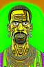 Placeholder: travis scott, drake portrait, cartoon, super HQ