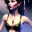 Placeholder: black hair lady archer bra on Saturn