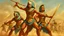 Placeholder: Pharaonic soldiers fighting in battle