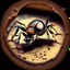 Placeholder: an ant under magnification, old school, paiting