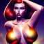 Placeholder: fullbody portrait of voluptuous atletic beautiful young Jessica Rabbit in bikini Caravaggio style