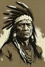 Placeholder: illustration of Apache Indian with warpaint covered in mud