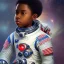 Placeholder: African American boy space explorer