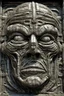 Placeholder: sculpture of dark side of humanity face . Multiple faces . decayed and rotting with grotesque proportions and imagery. abstract grotesqueries, detailed texture, surreal horror, biomechanical design, by hr giger and beksinski