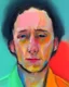 Placeholder: A human portrait in the style of a color drawing oil paint