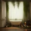 Placeholder: a gorgeous, stunning spa with gauzy curtains, ornate bath, dark wood floor, decorative foliage, plants, candles, flowers, tranquil, 8k resolution, high-quality, fine-detail, digital art, detailed matte, volumetric lighting, illustration, 3D octane render, brian froud, howard lyon, selina french, annie stokes, lisa parker, greg rutowski,