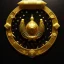 Placeholder: kazakh style, black background, golden embossed ornament, 3d, cinematic, realistic