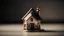 Placeholder: Miniature house and key. Concept for Mortgage, Rent or buy a house, real estate,investment,property concept