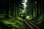 Placeholder: train in the forest