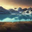 Placeholder: highly detailed glacial lake landscape, sunset, illustration, cinematic lighting, 4k, 8k, octane render, digital concept art, trending on artstation, pinterest, extremely detailed, ambient lighting.