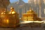 Placeholder: Tombs of kings of ancient civilization, many golden objects. pomp A huge splendor is the ancient Tomb of Kings in the depths of the earthTemple of the goddess Venus, where Amazon women guard the magnificent huge hall, some armed.