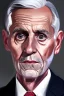 Placeholder: rich skinny old man , attractive portrait of politician