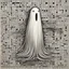 Placeholder: surreal ghost in flowing crossword puzzle sheet, crossword puzzle pattern, by Tim Burton, by Shaun Tan, comic hyperreal, intricately detailed, acrylics