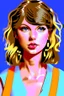 Placeholder: make a portrait of a 1980's Taylor Swift