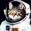 Placeholder: Cat portrait in space suit