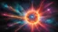 Placeholder: In a mesmerizing display of cosmic fireworks, a hypnotic holographic solar flare erupts with vibrant colors against the stark backdrop of an inky black sky. This high contrast, high key photograph captures the surreal beauty of the celestial phenomenon as it casts a spellbinding radiance. The image, with its impeccable clarity and impeccable detailing, immerses viewers in the otherworldly spectacle, evoking a sense of awe and wonder.