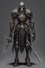 Placeholder: dark age armored skeleton knight , death incarnate