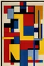 Placeholder: Ein Teppich im Bauhausstil mit den Farben rot, gelb und blau