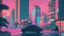 Placeholder: soothing 80s Japanese city ,