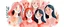 Placeholder: Happy women group for International Women’s day , watercolor style illustration by Generative Ai