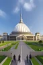 Placeholder: Huge parliament building with classical and modern architechture mixed