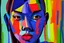 Placeholder: AI画展 色彩深沉艳丽 新表现主义风格 乔治康多弗朗西斯培根 阿德里安格尼 迪本科恩