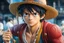 Placeholder: Luffy in 8k live action anime artstyle, one piece them, Young man, dynamic pose, intricate details, highly detailed, high details, detailed portrait, masterpiece,ultra detailed, ultra quality