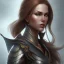 Placeholder: fantasy setting, portrait, female goliath, brown hair