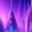 Placeholder: A very beautiful futuristic city, elegant, crystal edifices, atmospheric, realistic, cinematic lighting, pink blue light, 8k, galactic atmosphere, flowers