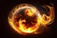 Placeholder: Swirling fire ball