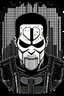 Placeholder: punisher sku;; in the style of Hiroshi Nagai