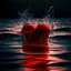 Placeholder: electric heart red water