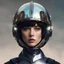 Placeholder: 8k, surrealist collage, girl with shiny helmet ((short hair)), extremely detailed,