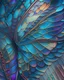 Placeholder: A vibrant, iridescent butterfly wing, with a detailed view of the intricate patterns and textures.