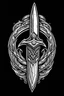 Placeholder: mythical dagger with cloak Logo