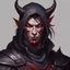 Placeholder: dnd, portrait of devil assasin