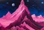Placeholder: A purplish magenta Swedish mountain under the stars and planets designed in ancient Egyptian architecture and sculptures painted by the Limbourg brothers