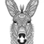 Placeholder: Donkey front face view, cartoon, mandala, white back ground color, real style, realistic, minimalistic, minimal black line art, line art, crisp line art, unique coloring sheet, outlined, outline, crisp, crisp line edges, illustration, thin lines, crisp clear lines, line art, clean line art, unique, 8k, amazing, masterpiece, no colors, no dark color, no black color, avoid thick black, minimalistic line edges, pure white back ground, image character full fit to page,