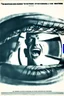 Placeholder: an old poster with the words"BIG BROTHER"(across top), the staring face of a man(middle, facing viewer), text "IS WATCHING"(across bottom), wwii era 1984 propaganda black and white printed poster on old paper