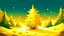 Placeholder: fantasy cartoon style illustration: a golden star for the Christmas tree in the snow