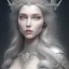 Placeholder: portrait of the most gorgeous, stunning, beautiful ice queen goddess with large wolf, intricate crystal ice crown, 8k resolution, high-quality, fine-detail, ornate, digital art, detailed matte, volumetric lighting, brian froud, howard lyon, selina french, anna dittmann, annie stokes, lisa parker, greg rutowski,