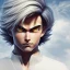 Placeholder: Son-goku close up, face, extreme details, glowing hair, realistic, unreal engine, 4k, steam punk art