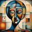 Placeholder: Woman with mask. Modifiers: intricate portrait colourful surreal SALVADOR DALI Paul Klee W