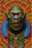 Placeholder: smeagol in Kente cloth, cinematic, zulu, ghana colours, african pattern, 8k quality